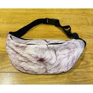 Source Unknown Novelty Belt Bag in Black and White